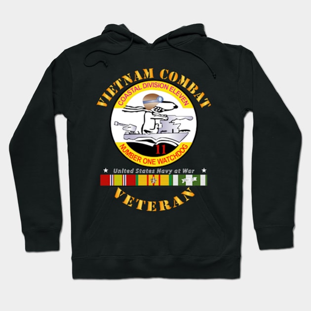 Vietnam Cbt Vet - Coastal Div 11 - Number 1 Watchdog w SVC Hoodie by twix123844